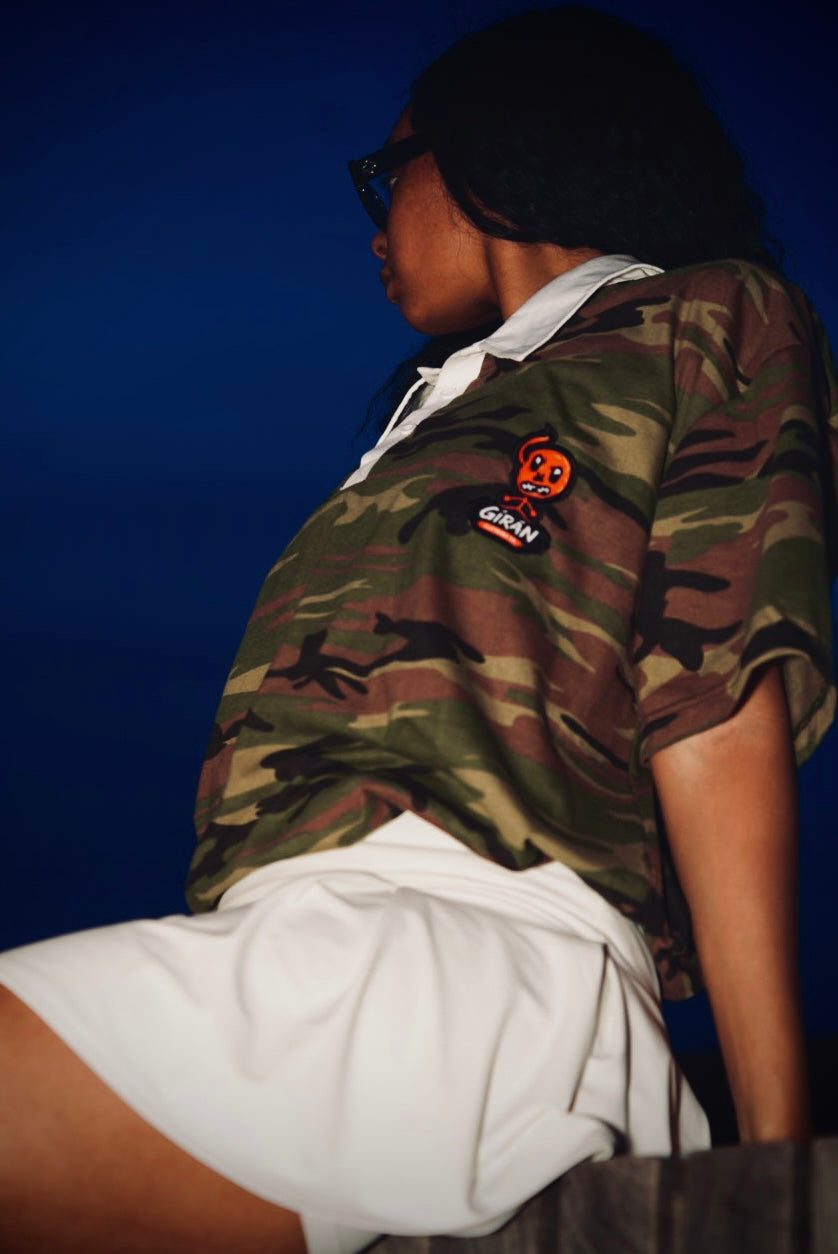 GÍRÁN “Urban Recon” Camo Rugby Short-sleeve Polo