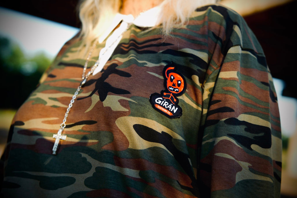 GÍRÁN “Urban Recon” Camo Rugby Long-sleeve Polo